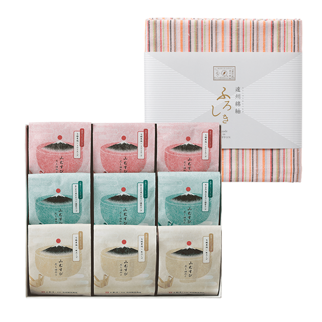 きづつみだしゆのこ 9食・風呂敷花桃（大）